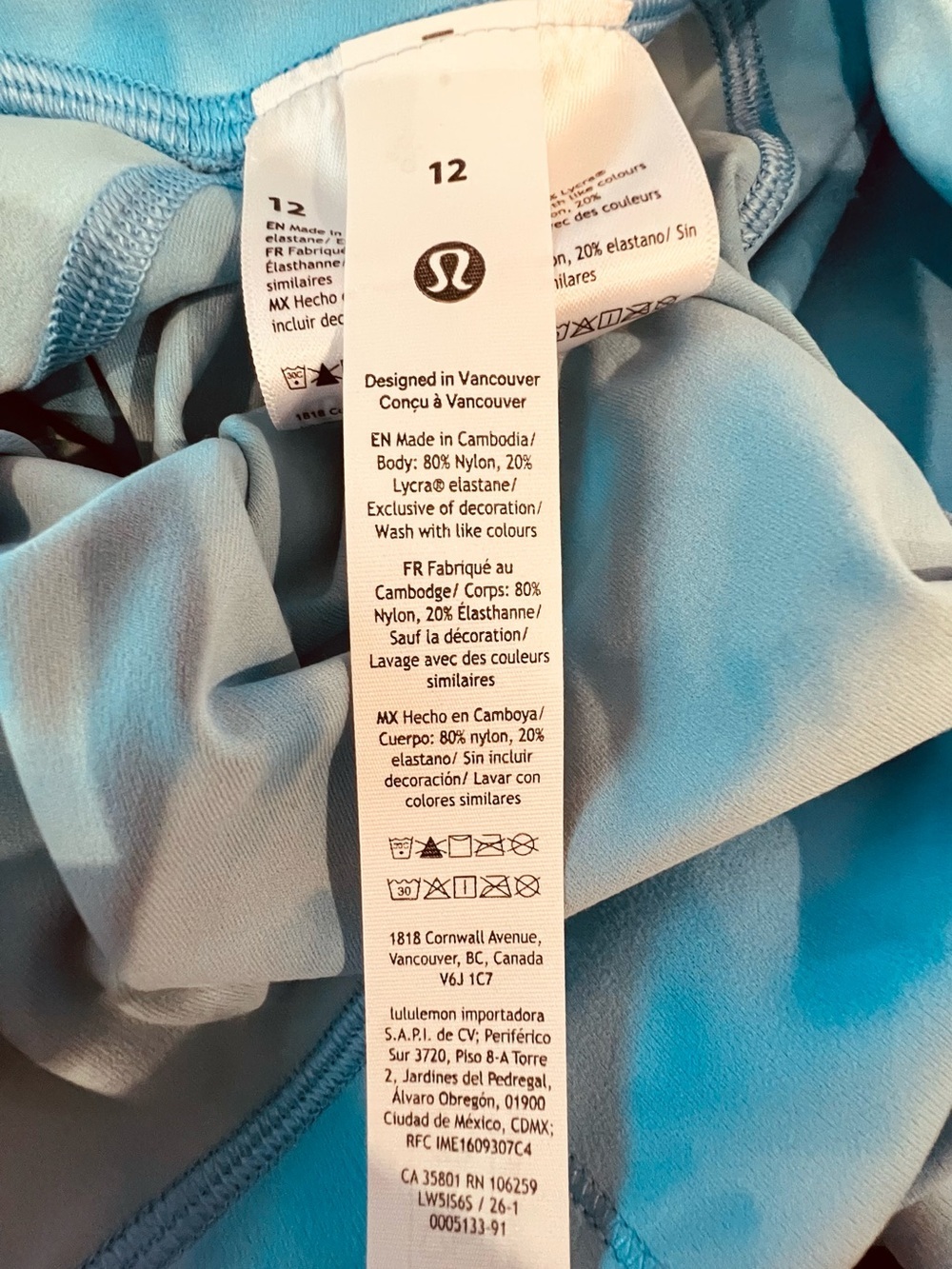 Lululemon Align No Line High-Rise Pant 28” NWT Smoothie Wash Blueberry Multi - Picture 8 of 8